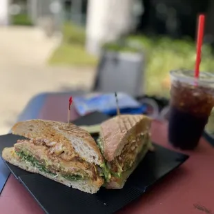 Spicy Chicken Club Sandwich Lunch