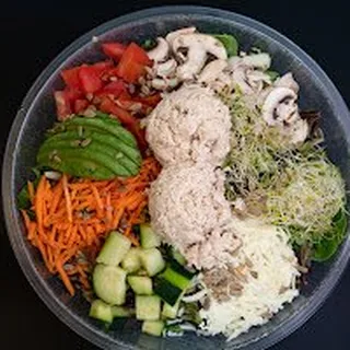 Avocado Tuna Club Salad