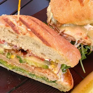 Spicy Chicken Club Sandwich Lunch