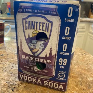 Canteen Black Cherry vodka soda