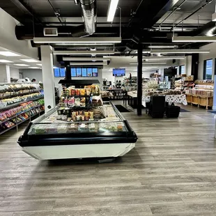 Cake section and espresso bar.