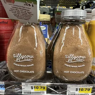 two jars of hot chocolate