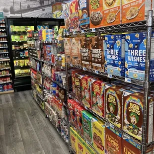 Cereal and coffee aisle