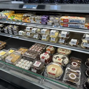 a variety of desserts