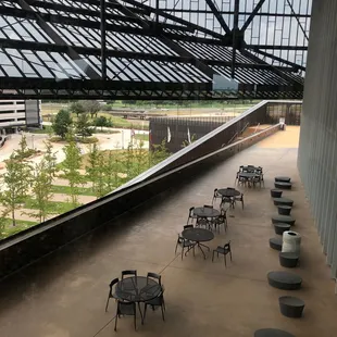 Outside dining area.