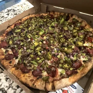 Irving Special Pizza with Jalapeños