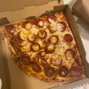 2 Slices of Pepperoni Slice Pizza $5.50 each