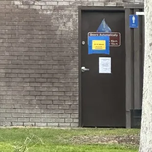 the bathrooms are not in service