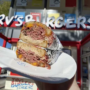 Pastrami Sandwich on Rye
