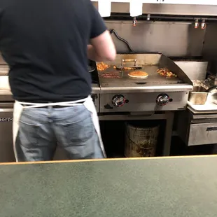 Love being able to watch my food being cooked!