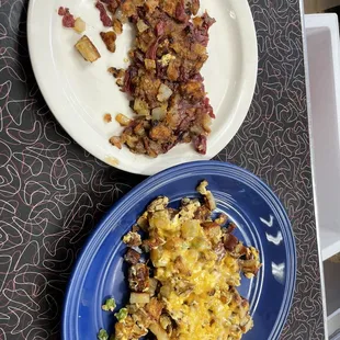 Farmers scramble and cornbeef hash