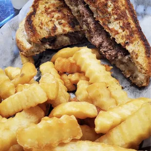 Patty Melt... Not on the menu but they sure can make a great one!