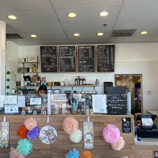 Menu/ordering area
