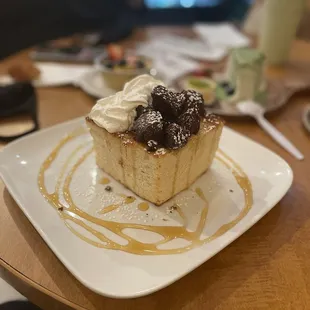 Honey toast this thing is massive the picture does it no justice
