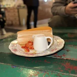 Thai Tea Crepe