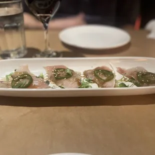 Japanese Yellowtail Hamachi (only on Fri Sat and sunday)