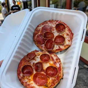 Pepperoni pizza bagel - lifewithhanny