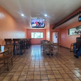 the inside of the restaurant