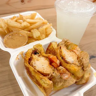 Buffalo sand + small fry + lemonade