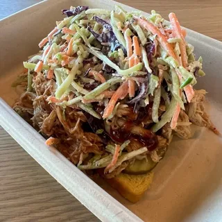 bbq pulled sand - open face