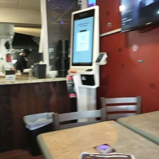 Order from the kiosk