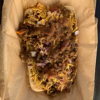 Isaac's Famous Chili Cheese Dog