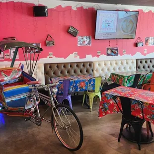 the interior of a restaurant