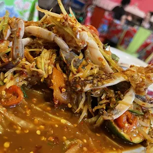 Blue Crab Papaya Salad