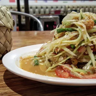 Salted Egg Papaya Salad