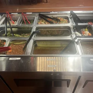 The salsa bar