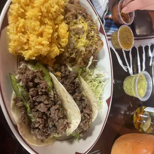 Pork Carnitas Taco Plate