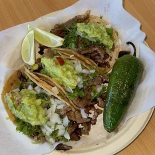 Carne asada tacos