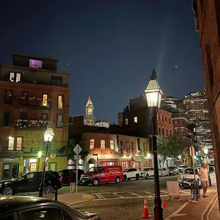 Little Italy on a beautiful Boston night.