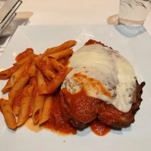 Chicken Parmigiana with Pene