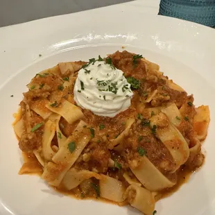 Tagliatelle with bolognese