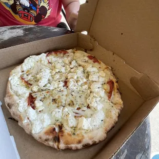 Pizza Bianca (White Pizza) added pepperoni