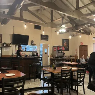 the dining area