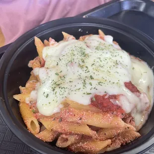 Baked Ziti. Kid ate it all!!!