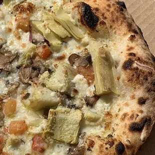 Our artichoke pizza