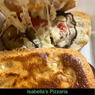 Isabella&apos;s Pizzeria, Roasted Eggplant &amp; Red Pepper Sandwich, Italian Food
