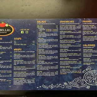 the menu