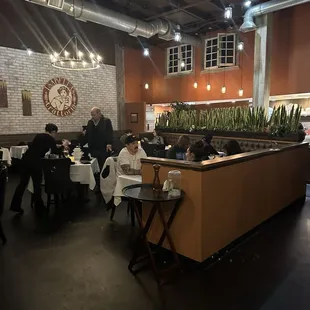 Dining room when you walk in.