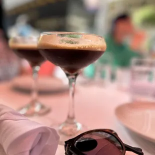 a pair of sunglasses on a table