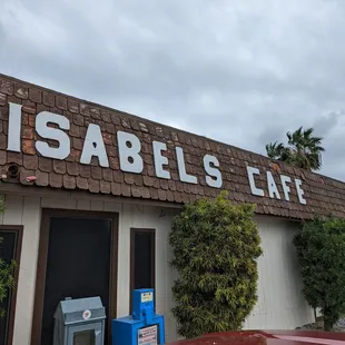 the front of the restaurant