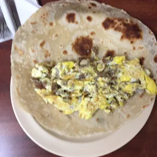 Chorizo and Egg Taco