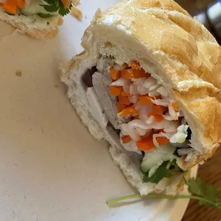 Vietnamese Ham Sandwich (very lacking with the patè)