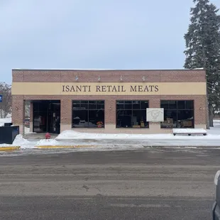 the front of the building