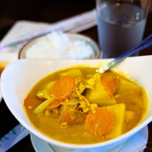 yellow curry with chicken