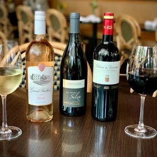 Enjoy a wonderful wine list at Isa's French Bistro