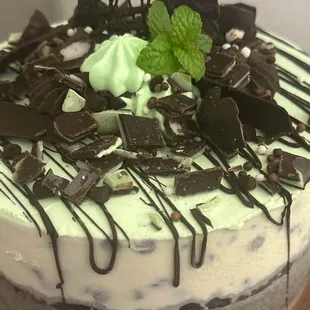 Mint Chip ice cream cake